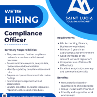 Saint Lucia Tourism Authority - Compliance Officer
